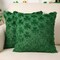 St Patricks Day Pillow Covers 18 x 18 inch Set of 2 3D Embroidered Shamrock Pillow Soft Plush Faux Fur St Patricks Day Decorations for SOFE Bedding Holiday